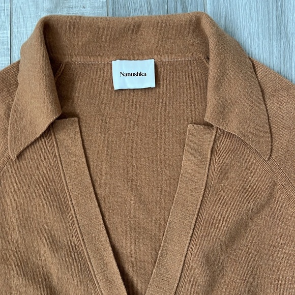 Nanushka Jodi Rib Trimmed Cardigan - Picture 9 of 13